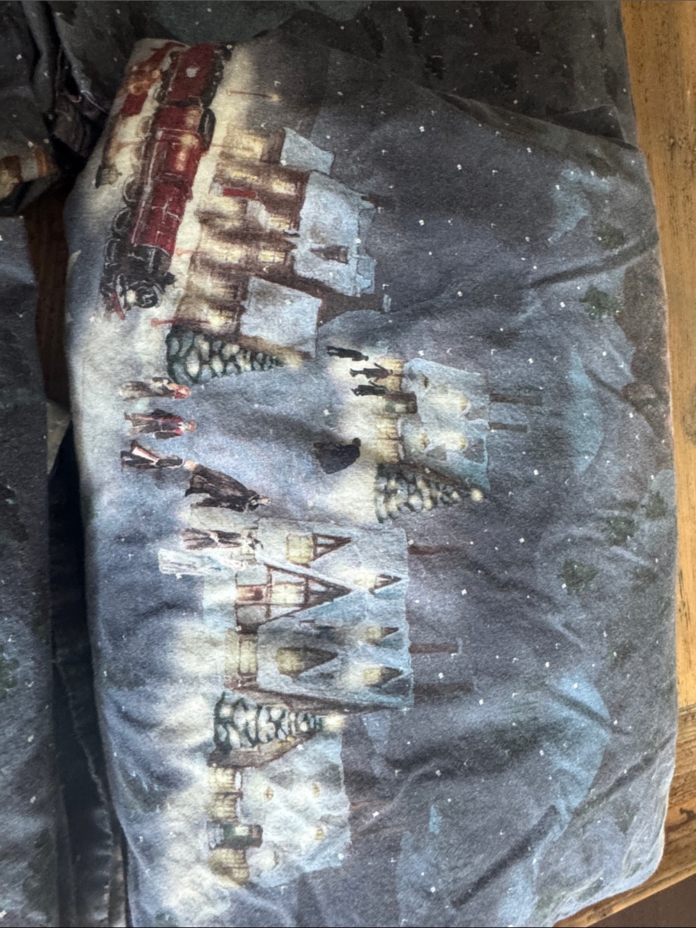 Pottery Barn Teen Christmas at Hogwarts sheet set. Harry Potter - Picture 2 of 5